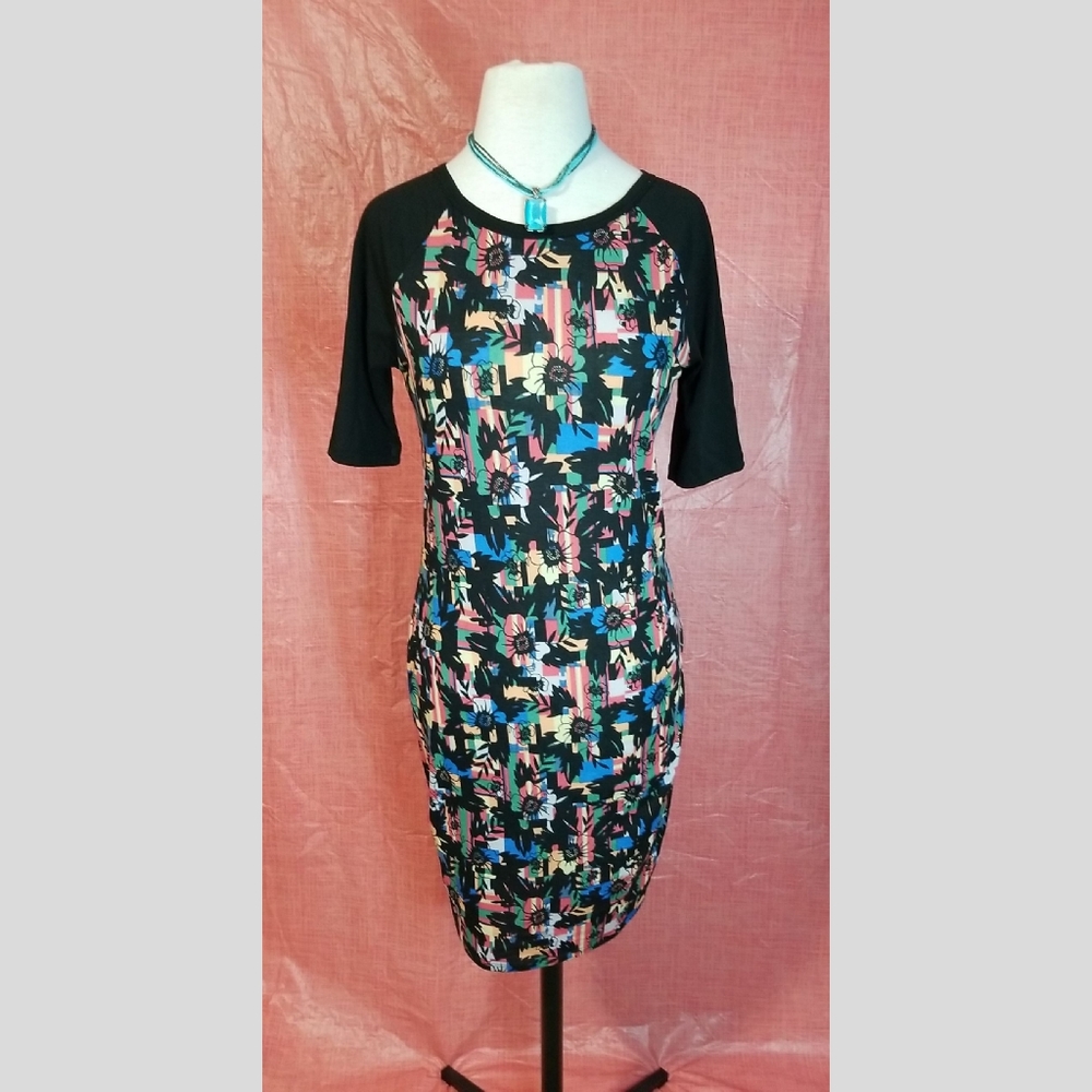 Lularoe floral midi dress